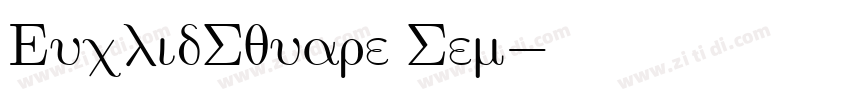 EuclidSquare Sem字体转换